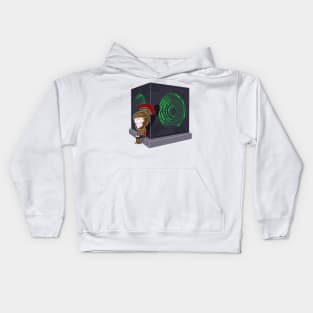 Waiting for a mad girl with red hair Kids Hoodie